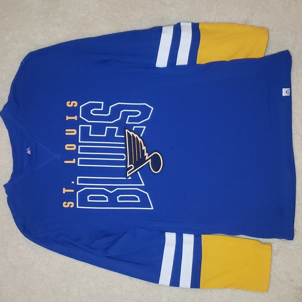 St. Louis Blues Majestic Longsleeve Tee Size Medium